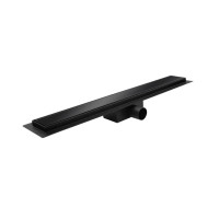 Душовий трап Koer FD08-70x600-GLASS Black  (KR5140) 70x600мм нержавіюча сталь, скляна панель 