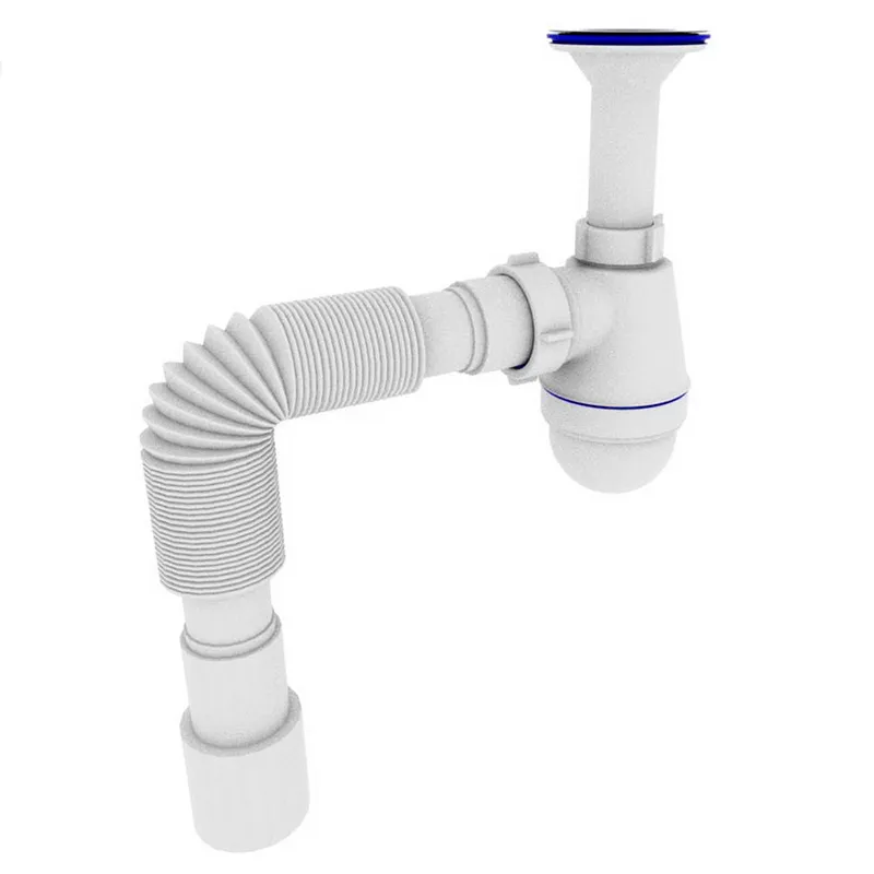 Сифон для умивальника Zerix SU-01 1 1/4"x40 з литим випуском 