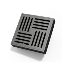 Душовий трап ASG 19 GREY SS304L Hydro (100x100 мм) з гідрозатвором