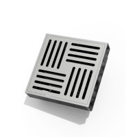 Душовий трап ASG 19 INOX SS304L Hydro (100х100) з гідрозатвором