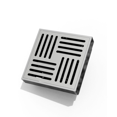 Душовий трап ASG 19 INOX SS304L Hydro (100х100) з гідрозатвором