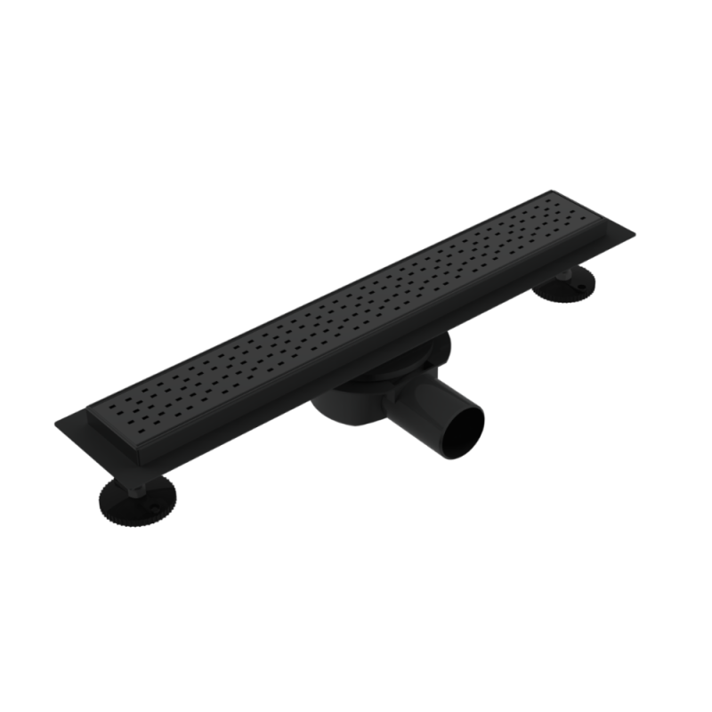 Душовий трап ASG 04P BLACK SS304L Double Lock (400x70)  з подвійним захистом та магнітним клапаном