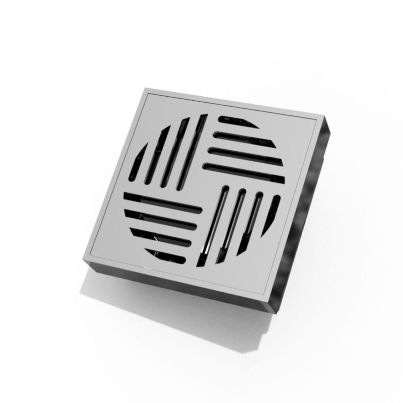 Душовий трап ASG 18 INOX SS304L Hydro (100x100 мм)  з гідрозатвором