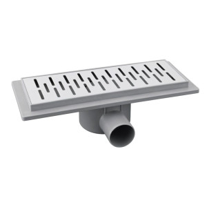 Душовий трап ASG 21 INOX SS304L Hydro (300x110 мм)  з гідрозатвором