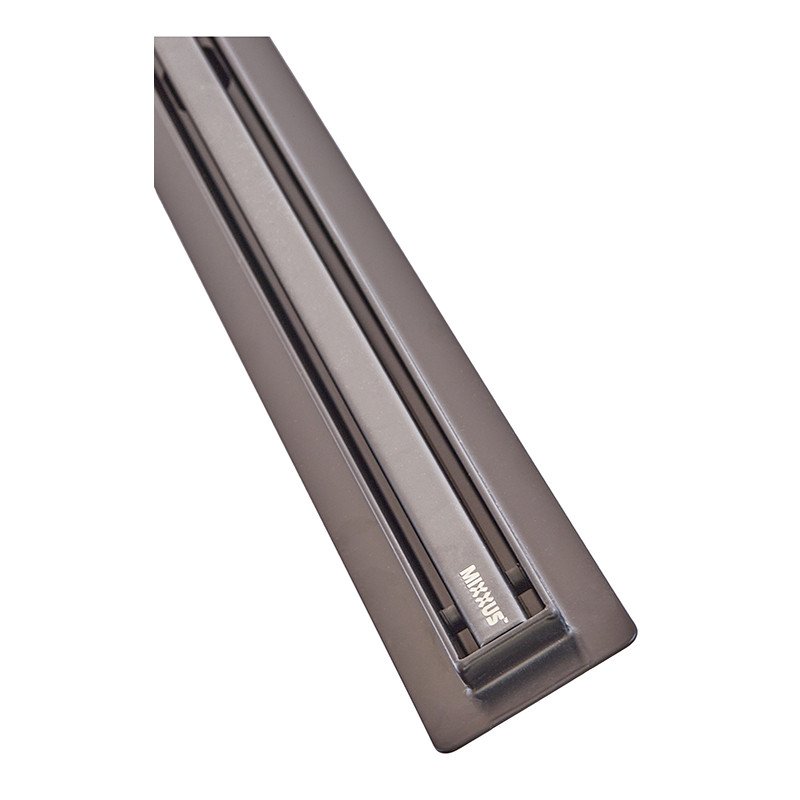 Душовий трап Mixxus Drain-05-80-Slim Black SUS304 (MI6171) 30x800мм, нержавіюча сталь 
