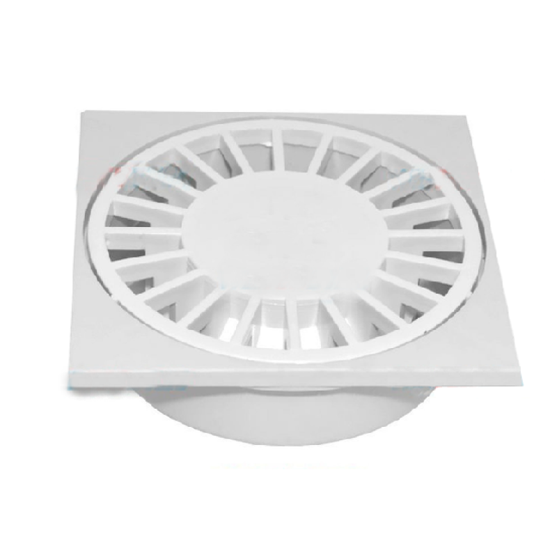 Душовий трап Waterstal (YS 400) Ø50, 100*100 мм, нижнє відведення, пластиковий 