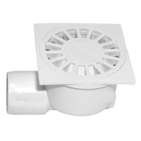 Душовий трап Waterstal (YS 410), Ø50,100*100 мм, бічне відведення, пластиковий 