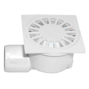 Душевой трап Waterstal (YS 410), Ø50,100*100 мм, боковой отвод, пластиковый 