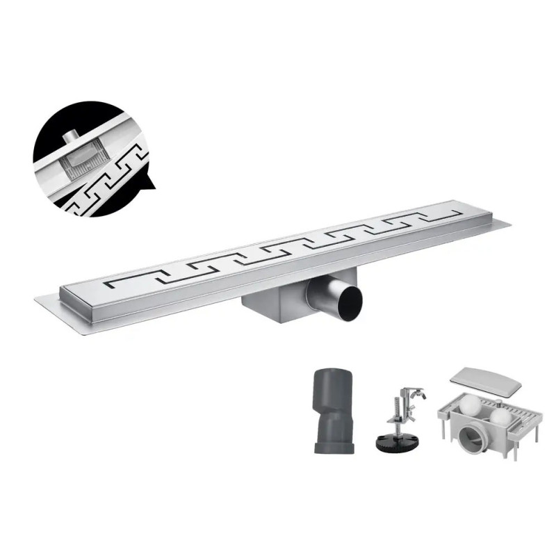 Душовий трап Koer FD04-70x700 SUS304 (AC0706) нержавіюча сталь  