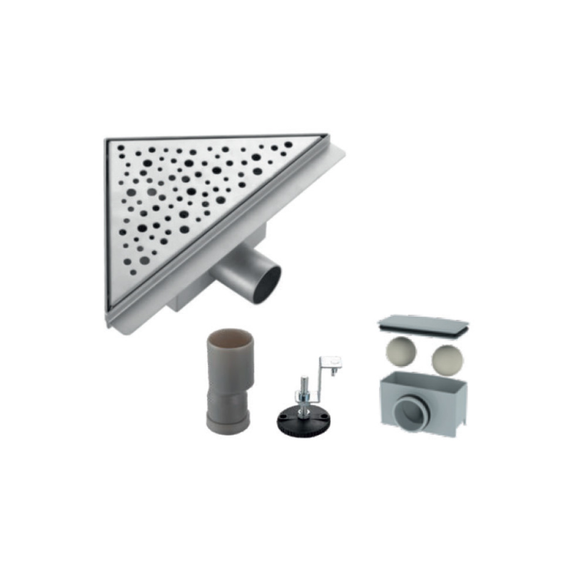 Душовий трап Koer FD20-T200 SUS304 (KR3264) нержавіюча сталь 