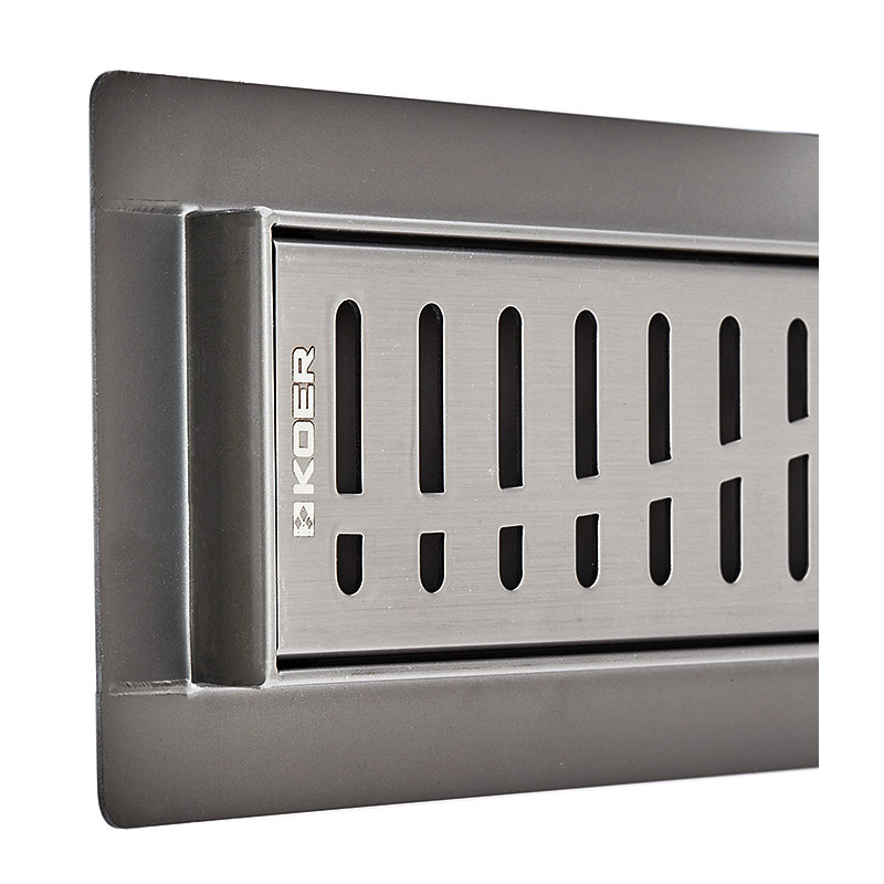 Душовий трап Koer FD35-70x700-Graphite SUS304 (AC0659) нержавіюча сталь  