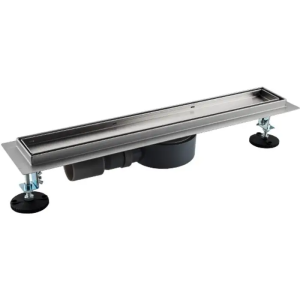 Трап душевой OCEAN 4 (70x1100 мм) нержавеющая сталь (под плитку)