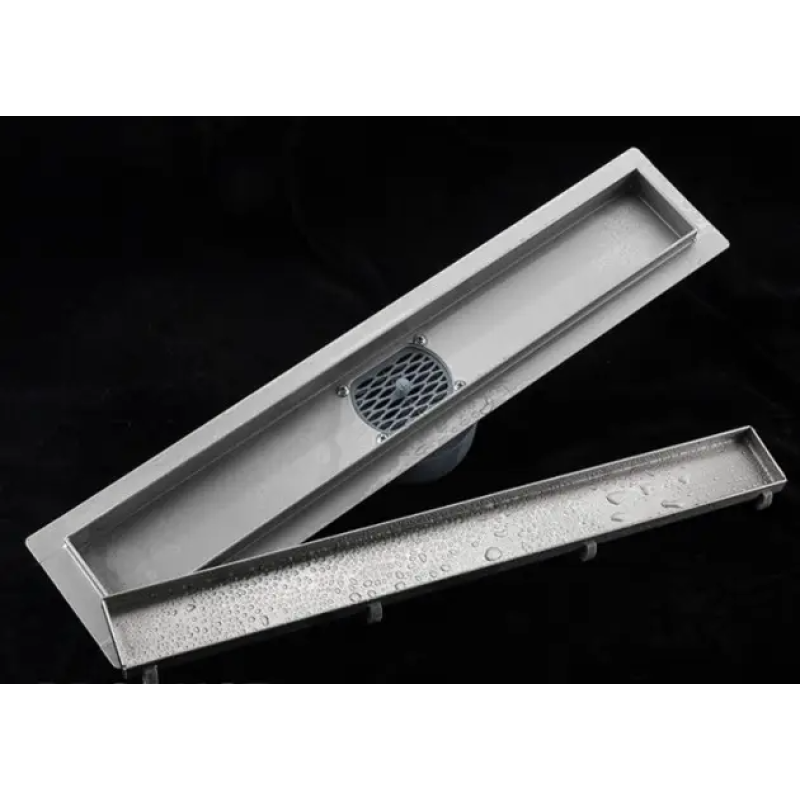 Душевой трап OCEAN 4 (70x800 мм) нержавеющая сталь (под плитку)