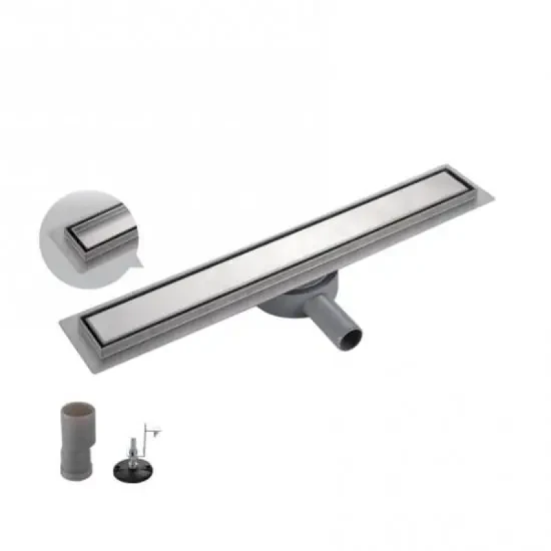 Душовий трап OCEAN 4 (70x400 мм) нержавіюча сталь  