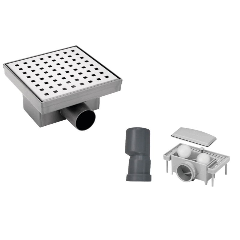 Душовий трап Koer FD02-S150 SUS304 150x150мм (AC0683) з нержавіючої сталі  