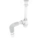 Сифон для раковины Zerix SU-03-А 1 1/4'' с ревизией, белый