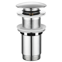 Донный клапан для раковины Koer PW-08-01 1 1/4'' СLICK-СLACK без перелива автоматический, хром