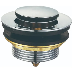 Донный клапан для ванны Koer PW-06-01 1 1/2'' СLICK-СLACK автоматический, хром