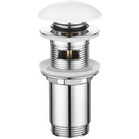 Донний клапан для раковини Koer PW-07-11 1 1/4''  СLICK-СLACK  з переливом автоматичний 