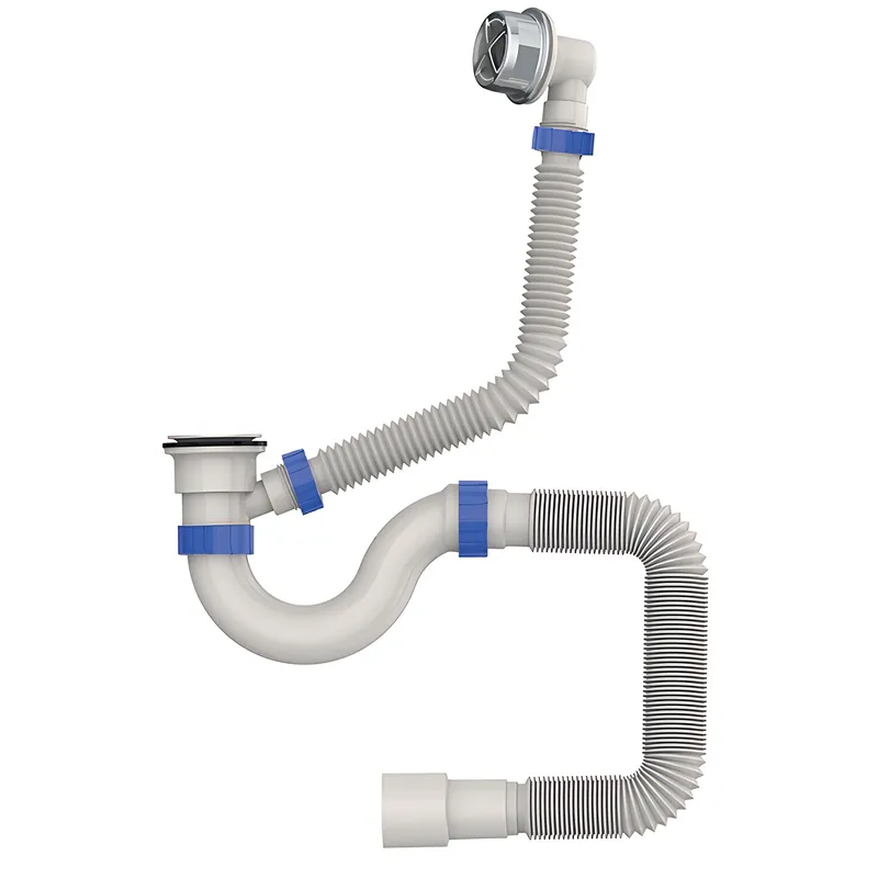 Сифон для ванни Mixxus SV-03-A 1 1/2" прямоточний з пластиковим випуском та переливом