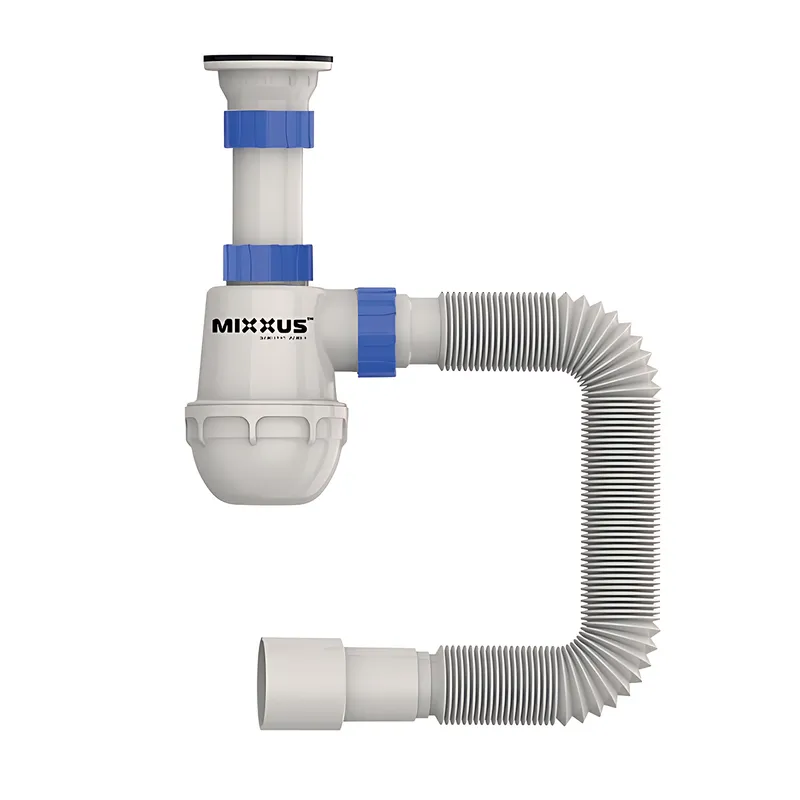 Сифон для кухни Mixxus SK-01-A 1 1/2"x40, 40*40/50 с литым выпуском