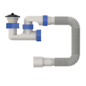 Сифон для душевого поддона Mixxus SD-02 с ревизией и нержавеющим выпуском