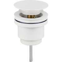 Донный клапан для раковины Koer PW-11-03 1 1/4'' СLICK-СLACK универсальный, белый