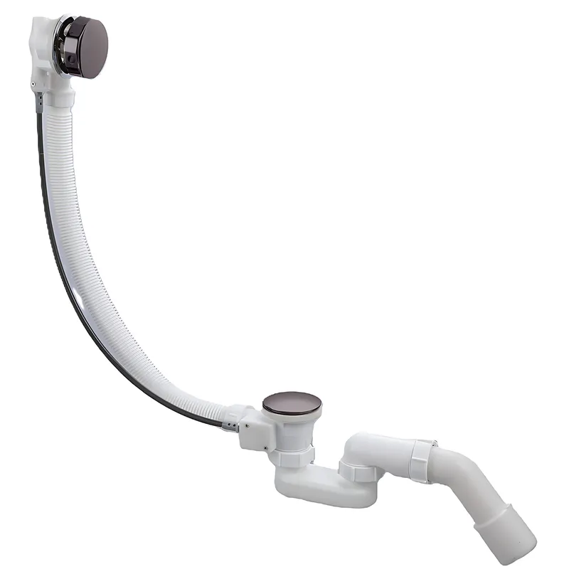 Сифон для ванны Koer BD-04-07 1 1/2'' без ревизии, полуавтоматический с переливом