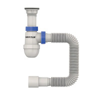 Сифон для умывальника Mixxus SU-06-A 1 1/2"x40 с пластиковым выпуском