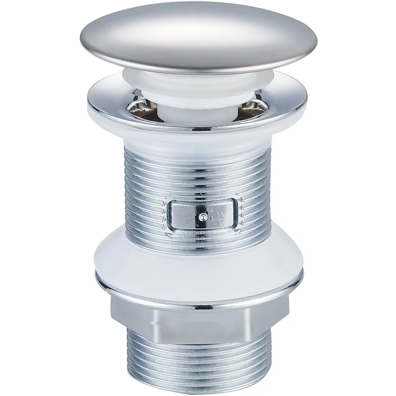 Донний клапан для раковини Zerix BV-02 1 1/4''СLICK-СLACK без переливу, автоматичний