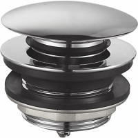 Донний клапан для ванни Zerix BV-08 1 1/2'' СLICK-СLACK автоматичний, хром 