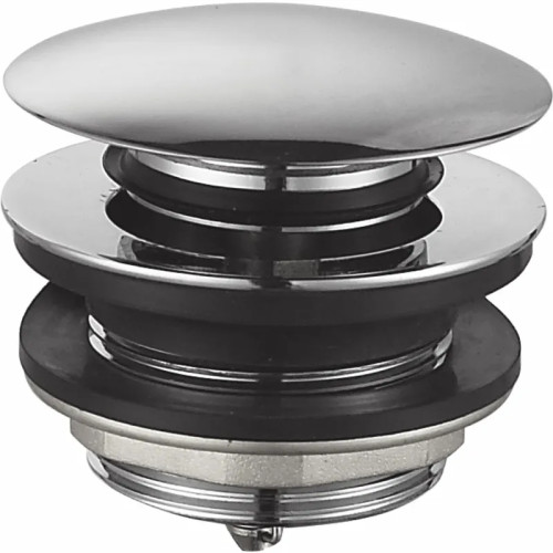 Донный клапан для ванны Zerix BV-08 1 1/2'' СLICK-СLACK автоматический, хром