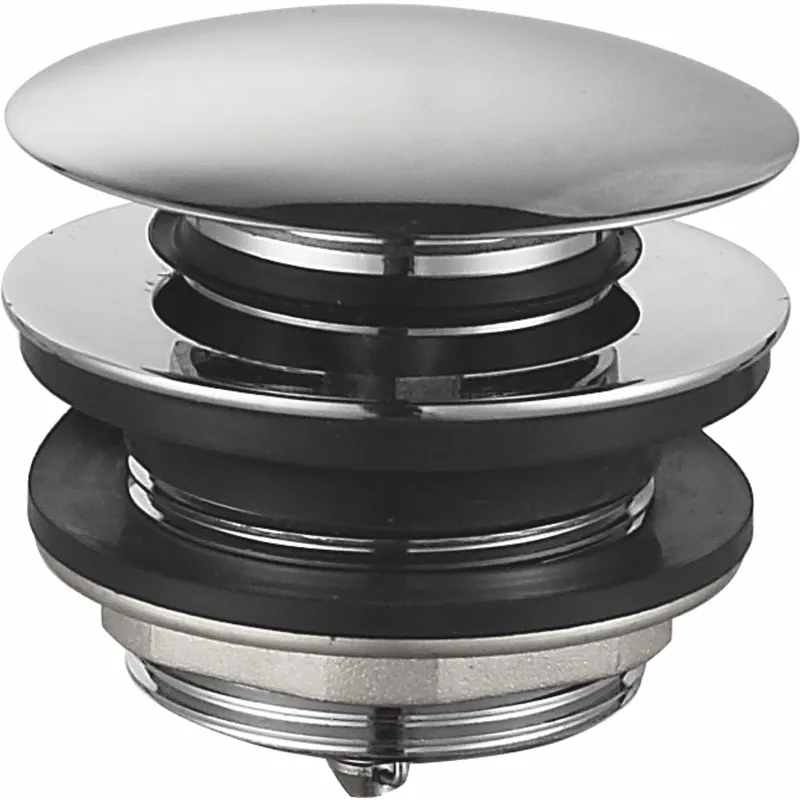 Донный клапан для ванны Zerix BV-08 1 1/2'' СLICK-СLACK автоматический, хром