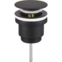 Донний клапан для раковини Koer PW-11-05 1 1/4'' СLICK-СLACK універсальний, чорний 