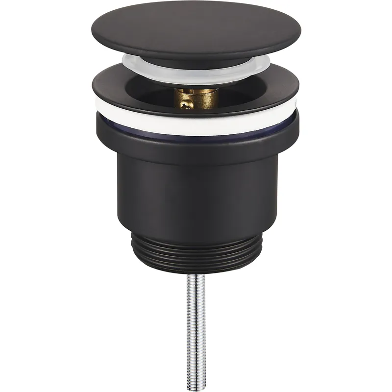 Донний клапан для раковини Koer PW-11-05 1 1/4'' СLICK-СLACK універсальний, чорний 