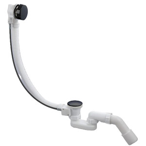 Сифон для ванни Koer BD-04-05 1 1/2'' без ревізії, напівавтоматичний з переливом 