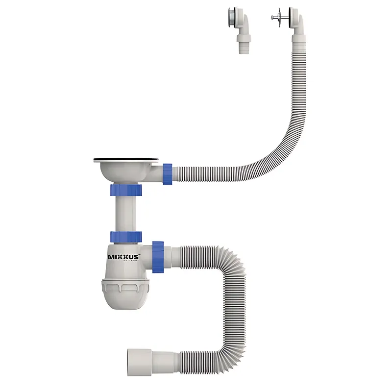 Сифон для кухні Mixxus SK-07-A 3 1/2"x40 круглий перелив 