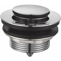 Донный клапан для ванны Zerix BV-07 1 1/2'' СLICK-СLACK автоматический, хром