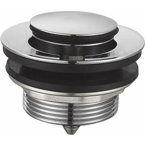 Донный клапан для ванны Zerix BV-07 1 1/2'' СLICK-СLACK автоматический, хром