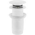 Донный клапан для раковины Koer PW-08-03 1 1/4'' СLICK-СLACK без перелива автоматический, белый