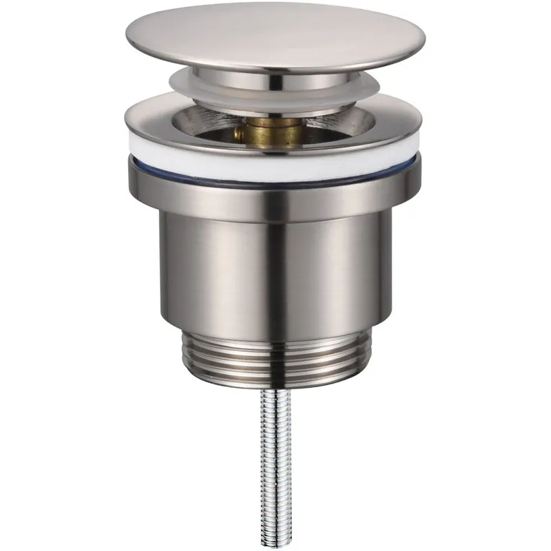 Донный клапан для раковины Koer PW-11-02 1 1/4'' СLICK-СLACK SS COLOR универсальный 