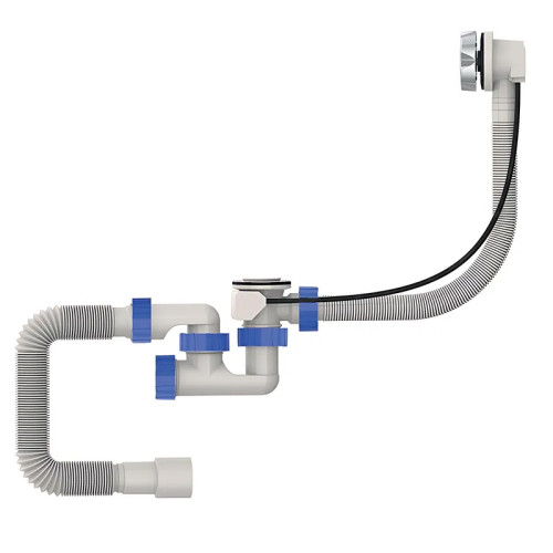 Сифон для ванни Mixxus SV-02-B з ревізією, атоматичний перелив Сифон для ванни Mixxus SV-02-B з ревізією, атоматичний перелив