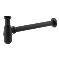 Сифон для раковины Champion SIPHON-01 BLACK 1 1/4'' без выпуска и ревизии, черный