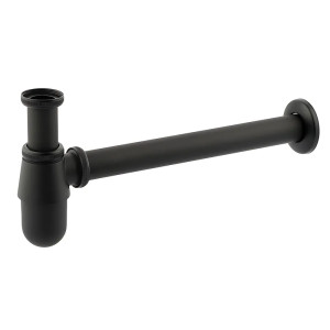 Сифон для раковины Mixxus SIPHON-01 BLACK без выпуска и ревизии, черный