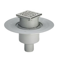 Душовий трап VIEGA 557188 (284862) ⌀50,150*150 мм нержавіюча рештка з сифоном 