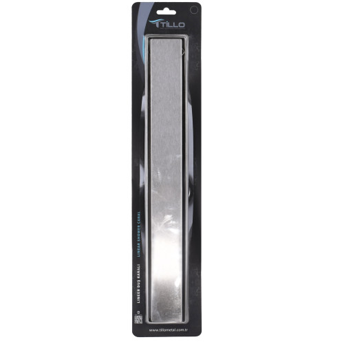 Душовий трап TILLO TM101-60 SUS304 (100*600 мм) решітка нержавіюча сталь, сухий затвір