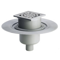 Душовий трап VIEGA 557201 (284848) ⌀100,150*150 мм нержавіюча решітка з сифоном  