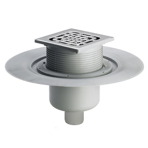 Трап для балконов и террас VIEGA 557096 (284688) ⌀50, нержавеющая сталь, вертикальный 