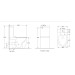 Унитаз Mixxus Premium Ellipse-0402-R RIMLESS, 660x390x855mm, компакт