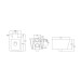 Унитаз Mixxus QUADRO-0304-R RIMLESS, 520x360x365mm, подвесной